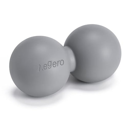 Aegero Peanut Massage Ball-Double Lacrosse Massage Ball (Grey Firm Ball) - color: Grey