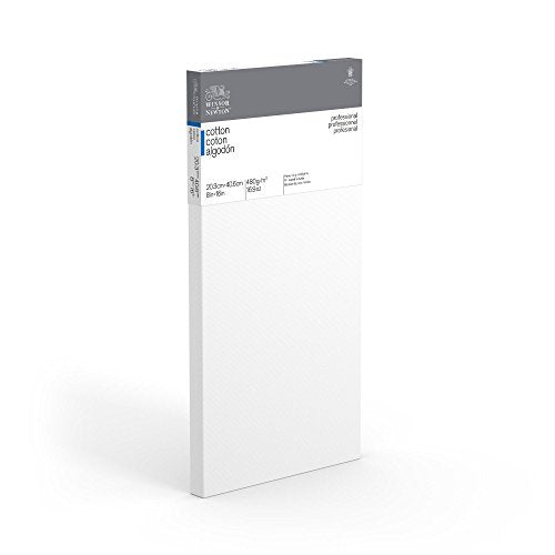 Winsor & Newton 6203037 Professional Cotton Canvas, 8" x 16" - size: 8" x 16", style: Cotton