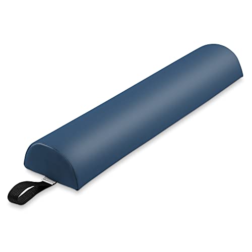 Saloniture Half Round Massage Table Bolster Pillow Pad - 26 x 6 x 3 Inch - Blue - color: Blue