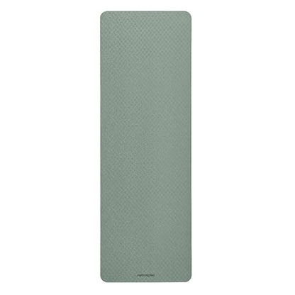 Retrospec Zuma 1/2" Yoga Mat Non Slip Exercise Mat For Pilates, Workout | 72x24x1/2", Gym Mat, Yoga Mat Strap, TPE Yoga Mat, Eco Friendly, Elastic Memory Foam, Moisture Resistant, BPA, Latex Free - color: Sage