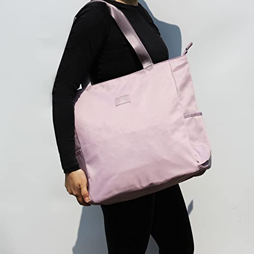 ESVAN Original Floral Water Resistant Large Tote Bag Shoulder Bag for Gym Beach Travel Daily Bags Upgraded - color: [Q] Pattern