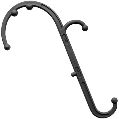LiBa Back Massager Trigger Point Cane, Deep Tissue Back Neck Massager Black | Pain relief tool, reaches between shoulder blades, BPA-free, trigger point massage tool for full body, shoulders, Legs - color: B. Black