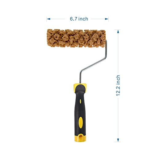 Hanroy 6" Sea Sponge Roller - Texture Paint for Walls, Faux Finish | 6-Inch Sea Sponge Roller For Faux Finish & Texture Painting. Sponge Patterns On Walls & Ceilings.Washable & Reusable(M60) - color: M60