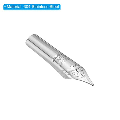 PATIKIL 0.5-0.7mm Line Width Fountain Pen Nib Replacement, 20 Pack 304 Stainless Steel Ink Dip Calligraphy Pen Nib for Drawing Writing, Silver