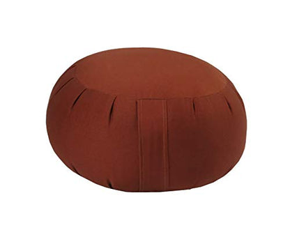 Buckwheat Zafu Meditation Cushion - color: Clay