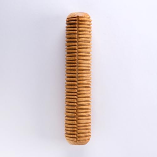 MKM Pottery Tools Wood Big Hand Rollers for Clay (BHR-148 Vertical Layered Lines) - color: BHR-148 Vertical Layered Lines