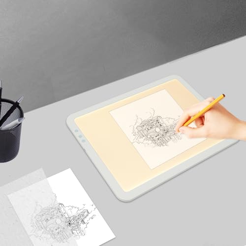 A3 LED Light Box for Tracing & Drawing, Adjustable Green Light Pad, Essential Tool for Artists, Tattoo Designers, and Craft Projects