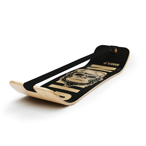 GIBBON SlackBoard, Balance Board Kids & Adults, Slackline Balance Trainer | 1 & 2 Line Options, Slack Board, Core Workout Equipment, Home Gym Training, Standing Desk Exercise, Yoga, Agility, Pilates - color: Caesar - 1 Line