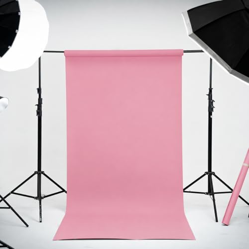 Kate Seamless Paper Backdrop for Photography Solid Pink Backdrop Paper (53''x32.8' Baby Pink) - color: Baby Pink, size: 53''x32.8'