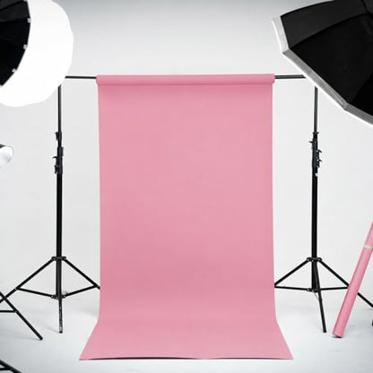 Kate Seamless Paper Backdrop for Photography Solid Pink Backdrop Paper (53''x32.8' Baby Pink) - color: Baby Pink, size: 53''x32.8'