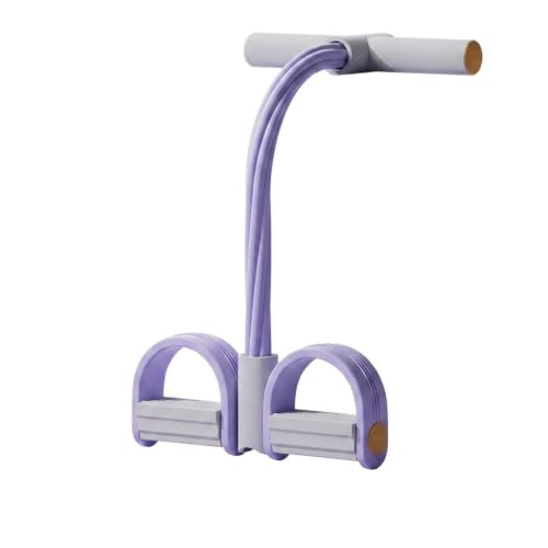 6-Tube Elastic Yoga Pedal Puller Resistance Band - color: Purple