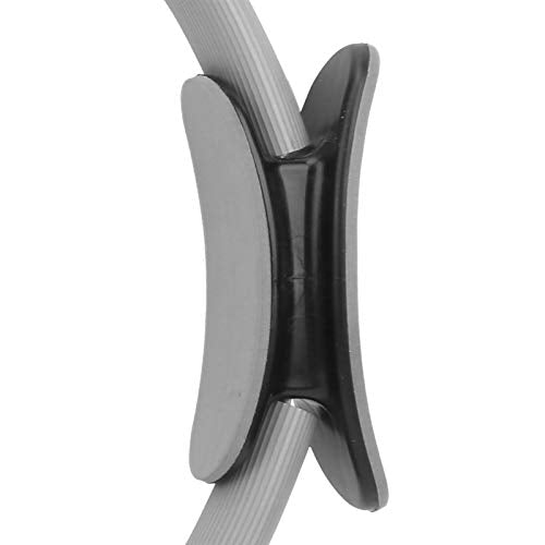 Yoga Ring, Pilates Circle for Home Gym Exercises Strengthens Core Muscles Fitness Ring for All Levels and Lie Positions(Grey)