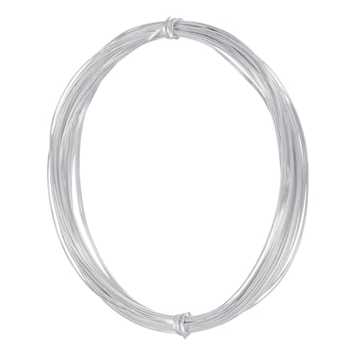 uxcell 1mm Aluminum Craft Flat Wire,33Ft 0.3mm Thickness Bendable Metal Floral Jewelry Beading Armature Wire for Sculpting Armature DIY Jewelry Making, Silver Tone - color: Silver Tone, size: 33Ft