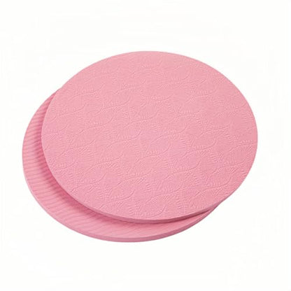 2-piece set yoga knee pads and exercise mats - super thick anti slip support for thick boards, gardening, push ups, knees, Pilates, and floor exercises - knees, elbows, wrists - color: pink