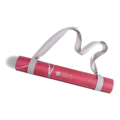 YOGA DESIGN LAB | The Combo Yoga Mat | 2-in-1 Mat+Towel | Eco Luxury | Ideal for Hot Yoga, Power, Bikram, Ashtanga, Sweat | Studio Quality | Includes Carrying Strap! - color: Iris, size: 3.5mm