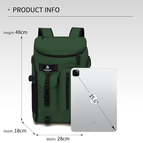 Kalesi Gym Duffle Bag Backpack 4-Way Waterproof with Shoes Compartment for travel Sport Hiking laptop - color: 02-forest Green