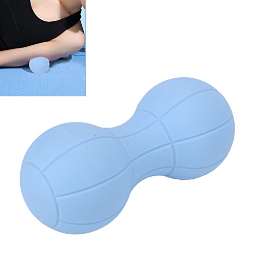 Uxsiya Double Deep Tissue Peanut Massage Ball Soft Silicone Massage Ball for Neck Back Legs Shoulders HIPS