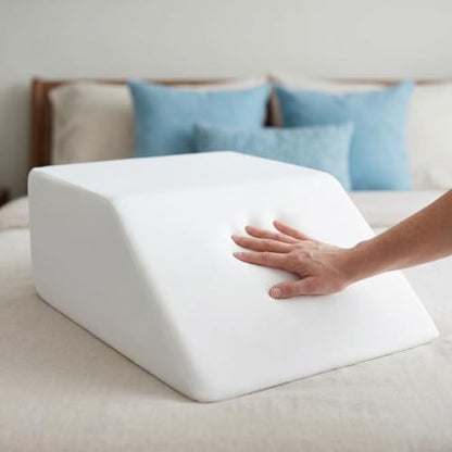 Leg Elevation Pillows for Swelling - Supportive Bed Memory Foam Wedge Pillow for After Surgery, Circulation, Swelling, Foot & Knee Discomfort