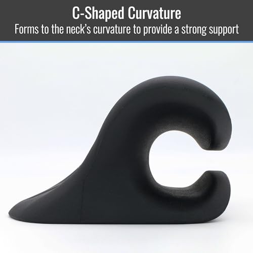 HealthSmart Neck & Shoulder Traction Device, Neck & Shoulder Relaxer, Magnetic Therapy, Cervical Spine Alignment and TMJ Relief, Neck Pain Relief, Black - size: One Size