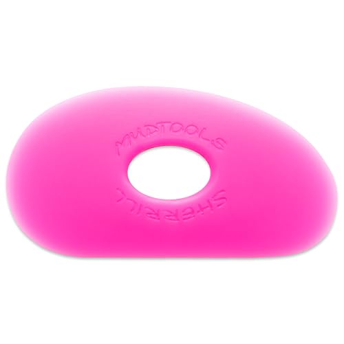 MudTools Shape 0 Polymer Rib for Pottery and Clay Artists, Pink Color, Ultra Soft Flexibility (P0) - color: Pnk - Ultra Soft (P0)