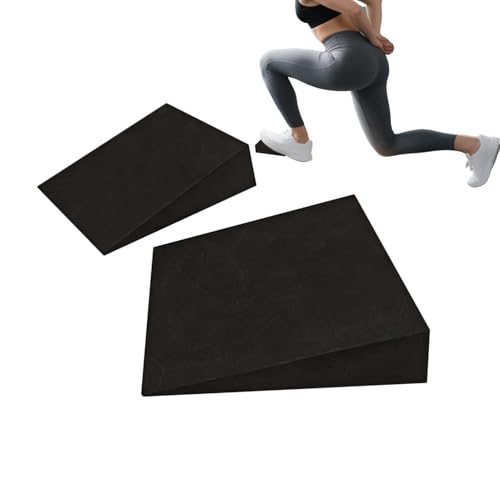 Multi-Purpose Exercise Wedge – Incline Board for Calf Stretch & Squat – Home, Gym, Pilates, Fitness, Office Break - color: 12x9x3cm