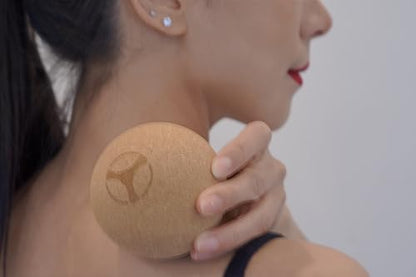 Cork Massage Ball, Natural Cork Material, 8cm Diameter, Round Shape Yoga Ball with Engraved Logo