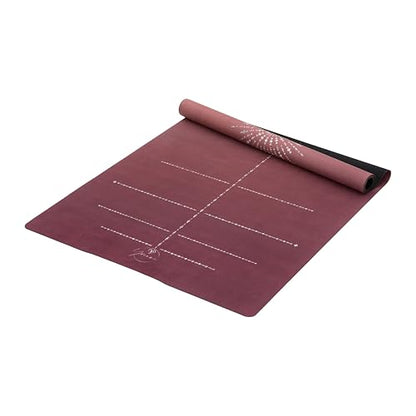 Yvonne Solstice Harmony Travel Yoga Mat - Ultra Thin 1/16” (1.5mm), Lightweight, Foldable & Non-Slip for Travel & Home, Eco-Friendly Natural Rubber + Free Carrying Strap