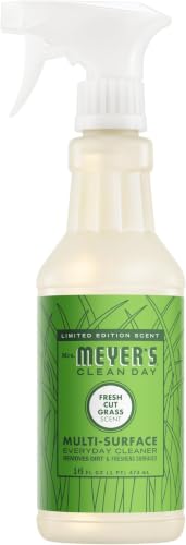 Mrs. MEYER'S CLEAN DAY Multi-Surface Everyday Cleaner, Fresh Cut Grass Scent, 16 Fl Oz Bottle (Pack of 6) - size: 16 Fl Oz (Pack of 6)