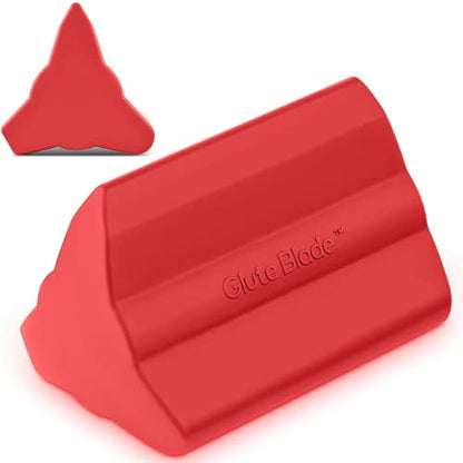 Piriformis Massage Roller, Larger Size, Hard Density, Red | Targeted Trigger Point Massager Tool for Hip, Leg, Lower Back, Muscle Knot Release and Sciatica, 3 Different Heads - style: Larger Size