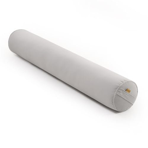 Body Pillow for Adults,Long Round Pillow,Big Cylindrical Pillow,Large Full Bolster Pillows for Side Sleepers (Silver Gray, 47.24"*7.87") - color: Silver Gray, size: 47.24"*7.87"