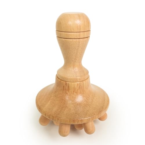 Wooden Mushroom Head Massage Tool for Body Sculpting and Relief