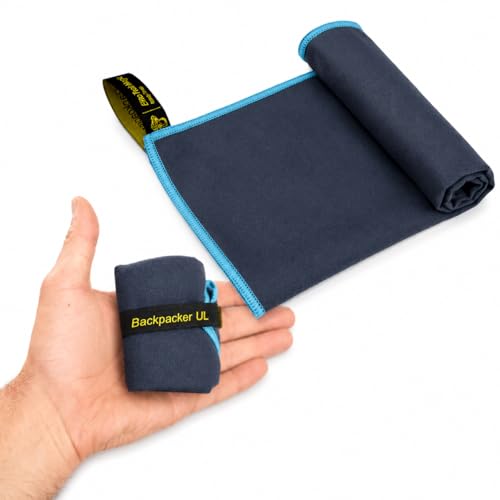 Elite Trail Magic Backpacking Ultralight Quick Dry Microfiber Soft Fast Drying Hand and Face Towel Wash Cloth Camping Yoga Hiking Active Lifestyle Small - color: Navy