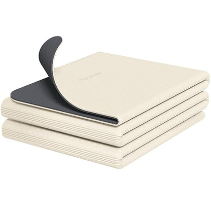 Readaeer Double Color Yoga Mat - 72"x24"x0.24" (6mm),Non-Slip TPE Exercise Mat - color: Beige