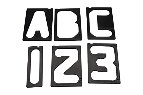 Milescraft 2201 Horizontal Character Template Set 2.5in (41 piece) Router Template set for Sign Making - size: 2.5"