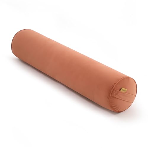 Body Pillow for Adults,Long Round Pillow,Big Cylindrical Pillow,Large Full Bolster Pillows for Side Sleepers (Amber Orange, 39.37"*7.87") - color: Amber Orange, size: 39.37"*7.87"