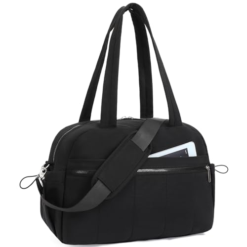 Handbag for Women Yoga Bag Large Capacity Yoga Pad Buckle with Shoe Compartment Water Bottle Sports Gym Bag Travel - color: D02-3 Black