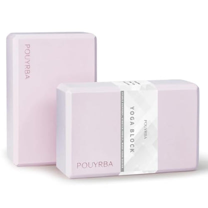 2-Pack Yoga Blocks, High-Density 9"x6"x3" Yoga Brick Foam Blocks, Non-Slip Exercise Blocks for Yoga, Pilates, Stretching and Meditation – Lightweight Yoga Props for Home Gym & Studio - color: Taro Purple
