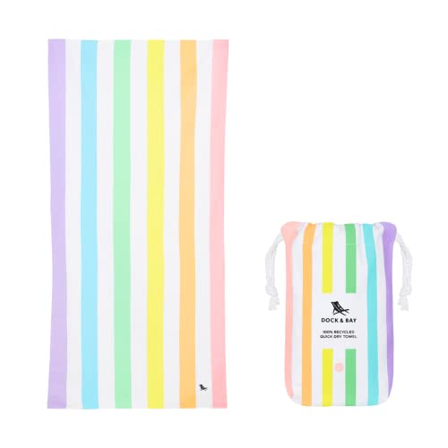 Dock & Bay Quick Dry Beach Towel - Summer - Unicorn Waves, Medium - color: Summer - Unicorn Waves, size: Medium (130x70cm, 51x27")