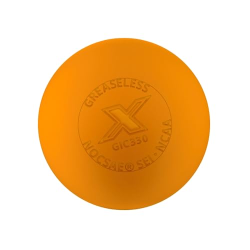 PEARL X Greaseless Lacrosse Balls by Guardian Innovations - Official Ball of NCAA Championships - Meets NOCSAE Standards and SEI/NCAA Certified - color: Orange, size: 10 Pack