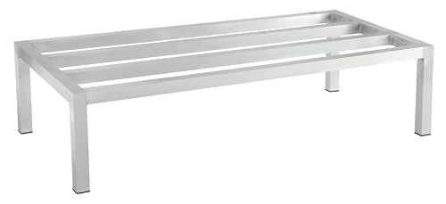 CenPro Commercial NSF Aluminum Dunnage Rack - 1,500 lb. Weight Capacity - 48"x20"x12" (28W-131) - size: 48x20x12"