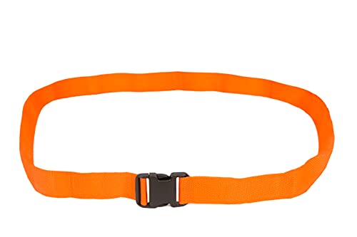 Primacare IR-5006-3 Pack of 3 Backboard Strap – Adjustable Patient Immobilization Straps with Quick Release Buckles for Spine Boards, Emergency Medical Use, 7 Feet, Orange - size: Basic Buckle 7 Ft