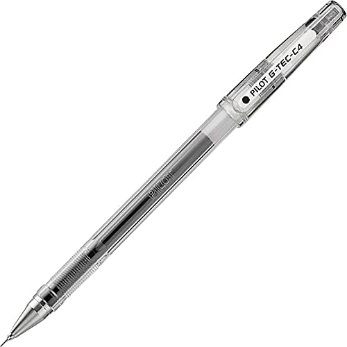PILOT G-Tec-C Gel Ink Pens, Ultra Fine Point (0.4mm), Black Ink, 12-Pack - color: Black Ink, size: 1 Count (Pack of 1), style: Ultra Fine Point