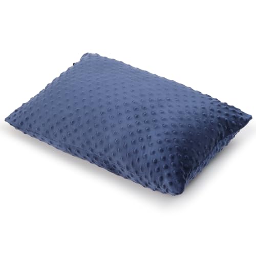 Weighted Pillow Huggable Lap Tactile Sensory Weighted Pillows | 6.6lbs 20 * 12 Inch, Machine Washable Cover, Chemical-Free Fabric, Better Sleep on Couch (Navy) - color: Navy