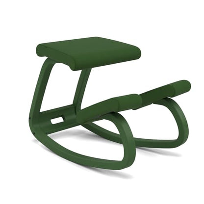 Varier Ergonomic Kneeling Chair, Rocking Knee Stool for Home Office Desk - color: Forest