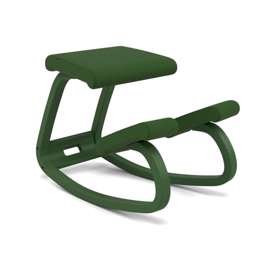 Varier Ergonomic Kneeling Chair, Rocking Knee Stool for Home Office Desk - color: Forest