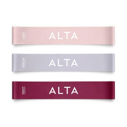 ALTA Mini Loop Bands for Exercise, Durable Latex, Small Resistance Bands - color: 3 Pack - Dawn