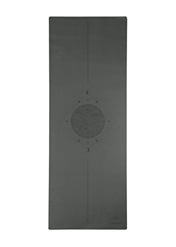 Grippiest Mat - Wet or Dry - Body Alignment. Plants A Tree. Natural Rubber Bottom.Extra Long and Wide for Comfort. Suitable Also for Hot Yoga. (72" x 24" x 4.5mm) Home Workout Mat. Non-slip. - color: Charcoal