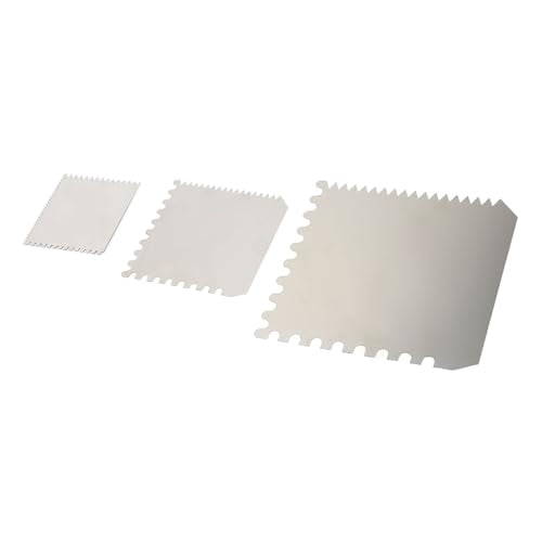 3 Pieces Serrated Clay Scrapers Multipurpose Stainless Steel Rib Scraper Tool for Pottery Sculpture Modeling Texturing Artists and Enthusiasts