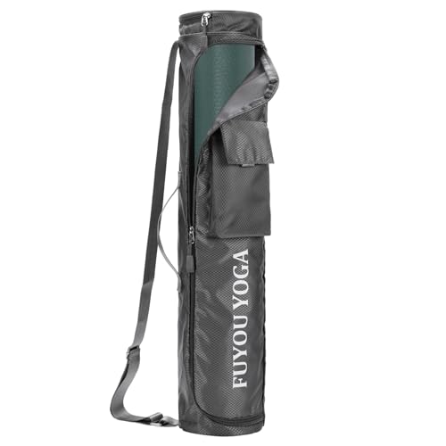 Yoga Mat Bag Compatible with Manduka, Full Zip Carrier with Pocket Strap