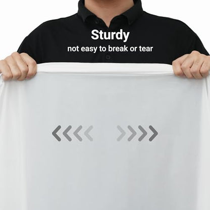 Auros 10-Pack White Plastic Tablecloths, 84" Round Disposable Table Covers | Waterproof, Spill-Proof & Throw Away Table Cloth, Easy Cleanup for Party, Birthday, Wedding, Graduation, Picnic, DIY, White - color: Pure White, size: 84" Round